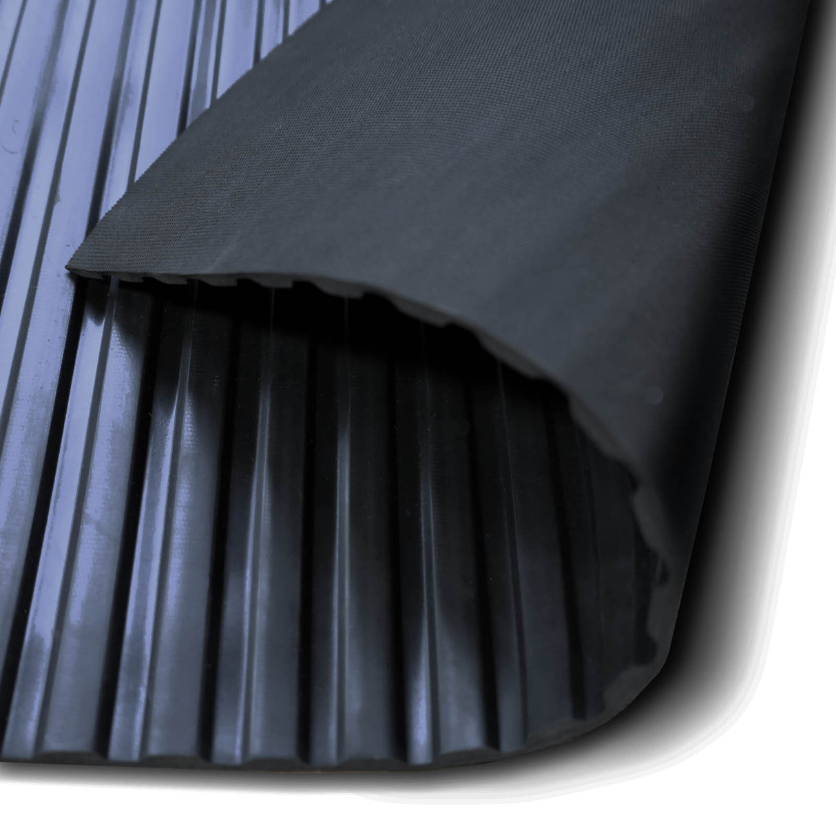 Rampenmatte - 6 mm Stärke  - Schwarz - Rückseite