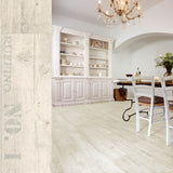 PVC-Bodenbelag in Holzoptik - Creme