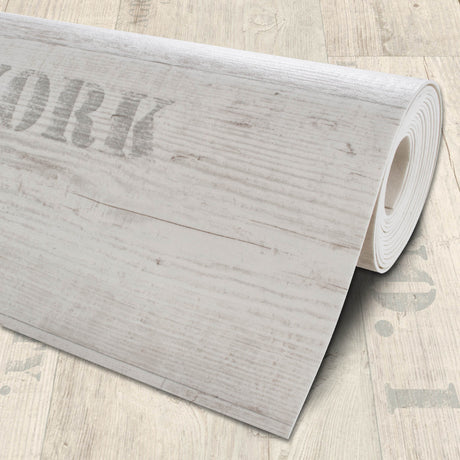 PVC-Bodenbelag in Holzoptik - Creme