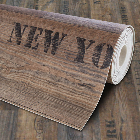 PVC-Bodenbelag in Holzoptik - Dunkelbraun