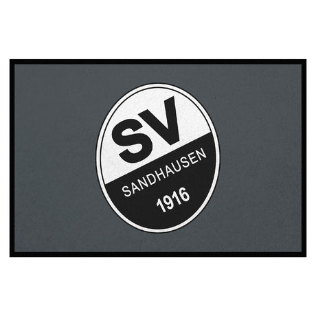 SVS FANMATTE - mit offiziellem Sandhausen Logo | Dunkelgrau/Weiß