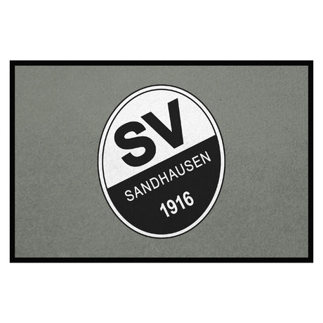 SVS FANMATTE - mit offiziellem Sandhausen Logo | Nebel/Weiß