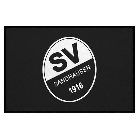 SVS FANMATTE - mit offiziellem Sandhausen Logo | Schwarz/Weiß