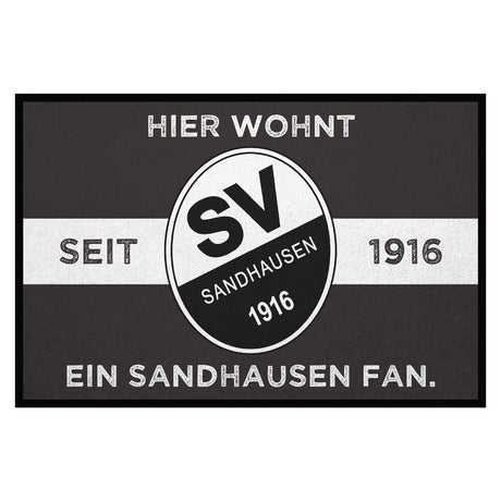 SVS FANMATTE - Hier wohnt ein Sandhausen Fan | Schiefer/Weiß