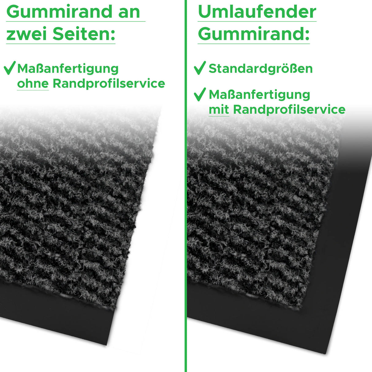 STAR - Klassische Fußmatte mit robustem Flor | Anthrazit