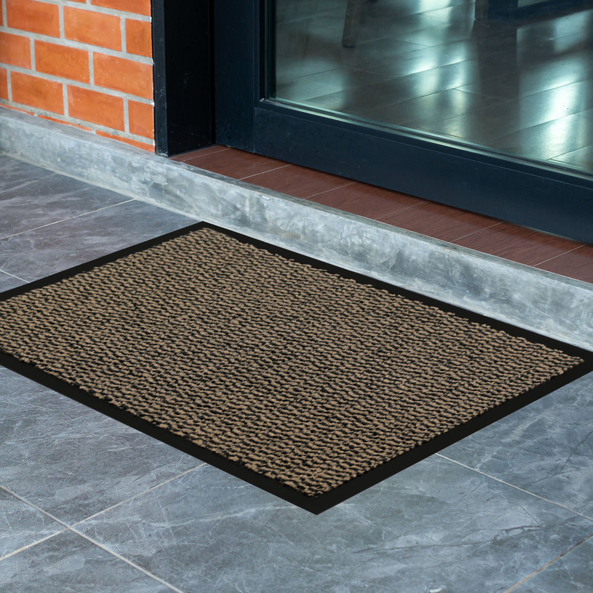 STAR - Fußmatte meliert für Eingangsbereich | Braun
