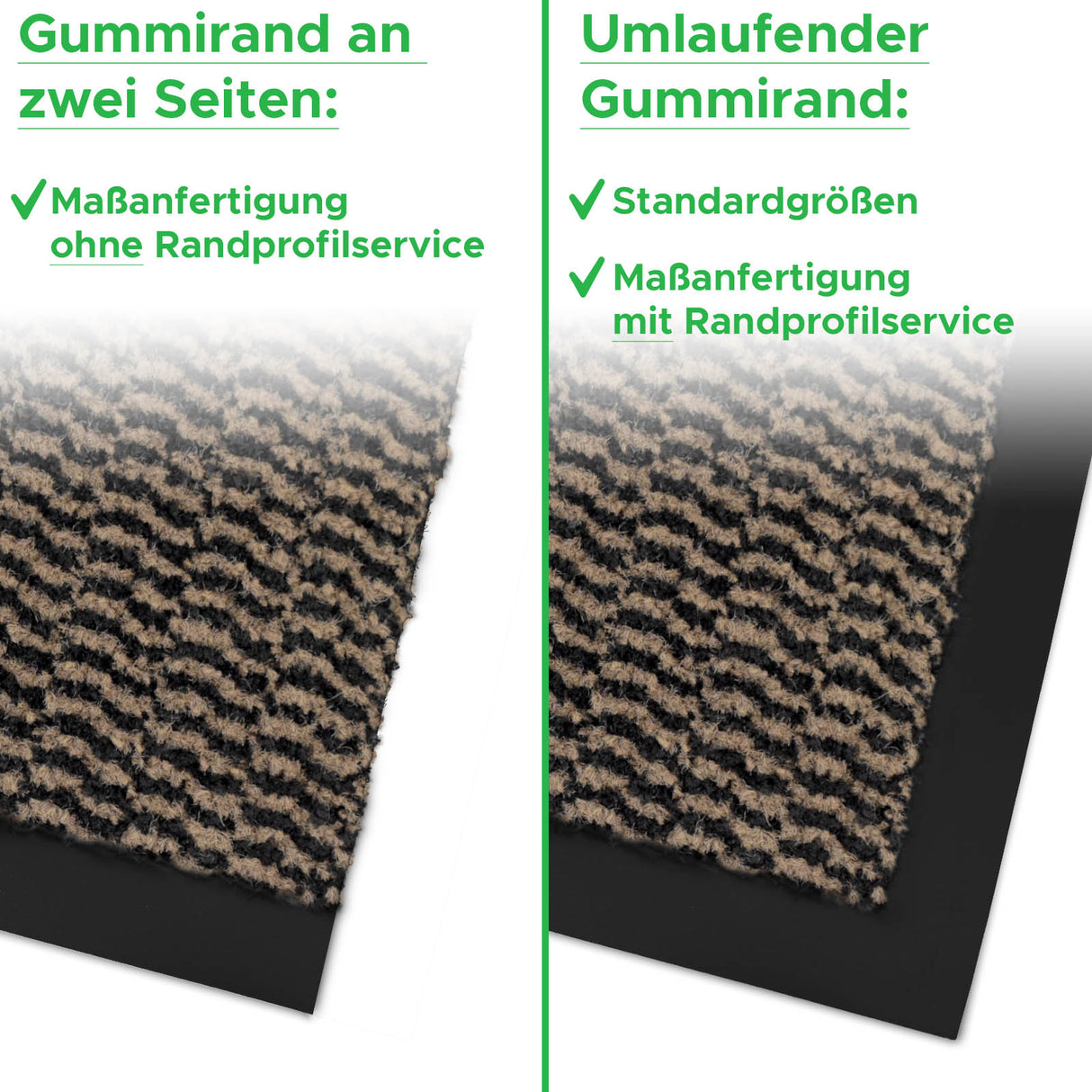 STAR - Fußmatte meliert für Eingangsbereich | Braun