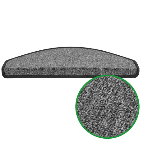 Stufenmatten Flachgewebe - 65x23,5 cm - Halbrund | Anthrazit