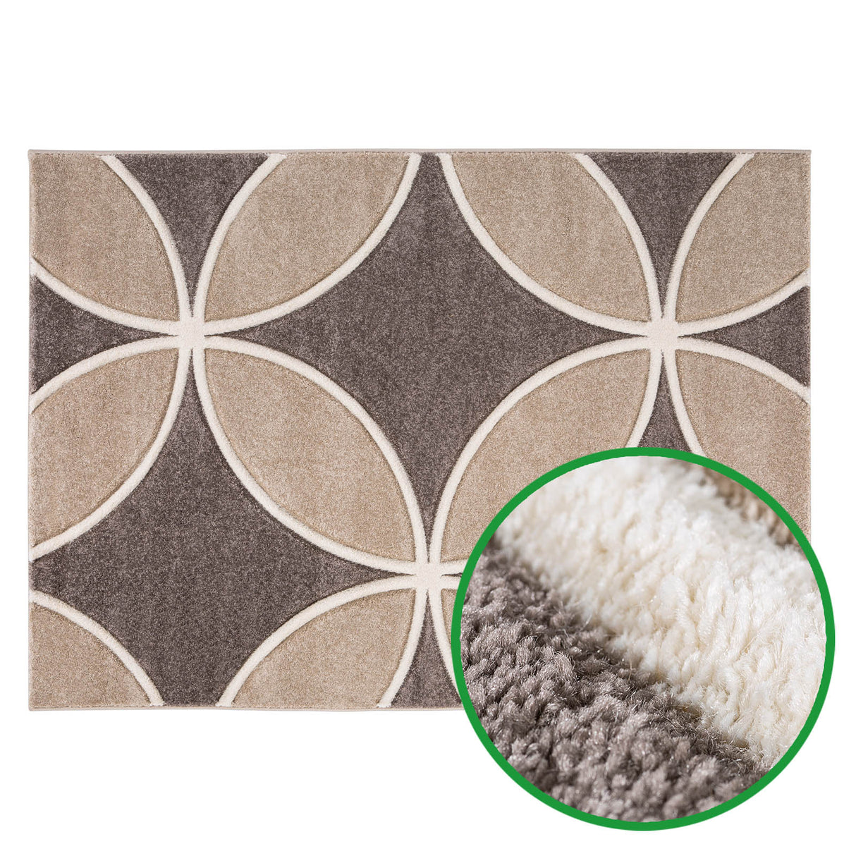 Webteppich-Teppich GOLDIE - 3D Vintage Desgin - in 5 Größen