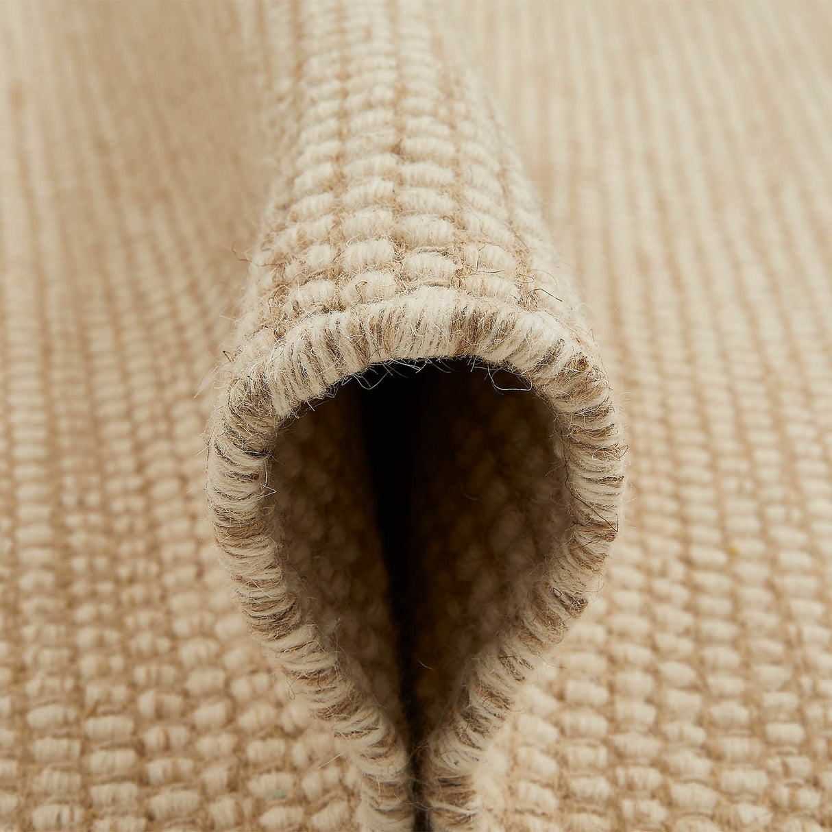 Wollteppich "Hamnen" - beige 