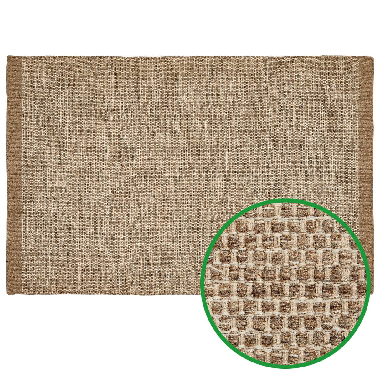 Wollteppich "Hamnen" - taupe