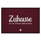 Fußmatte HOME STYLE - Design "Zuhause ist da, wo die Liebe wohnt"