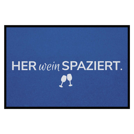 Fußmatte HOME STYLE - Design "Her Wein Spaziert"