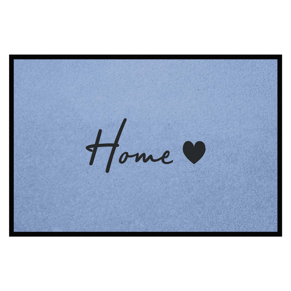 Fußmatte HOME STYLE - Design Home ♡ | Hellblau/Schwarz