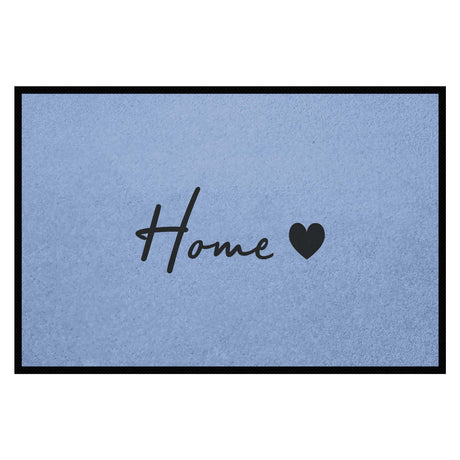 Fußmatte HOME STYLE - Design Home ♡ | Hellblau/Schwarz