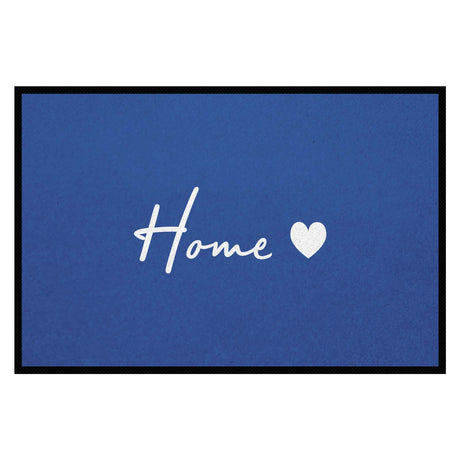 Fußmatte HOME STYLE - Design Home ♡ | Mittelblau/Weiß