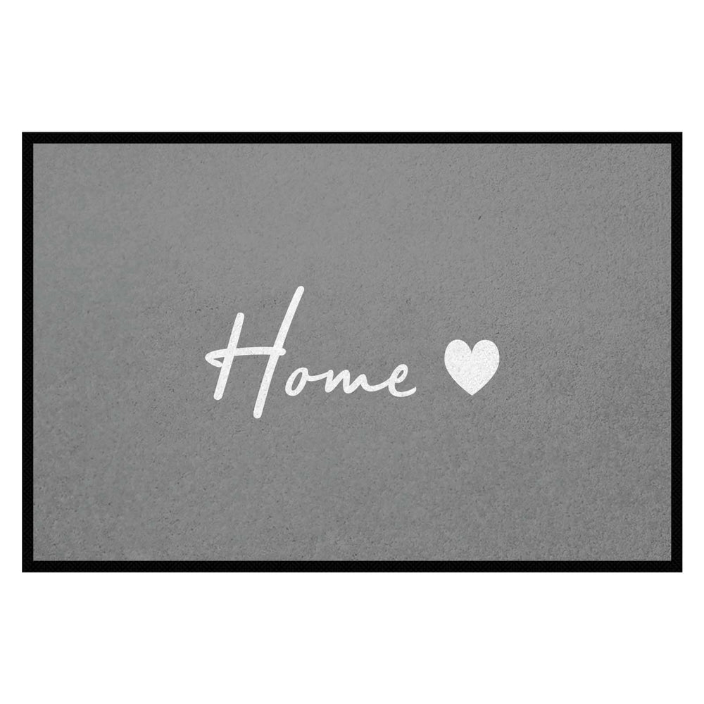 Fußmatte HOME STYLE - Design Home ♡ | Mittelgrau/Weiß