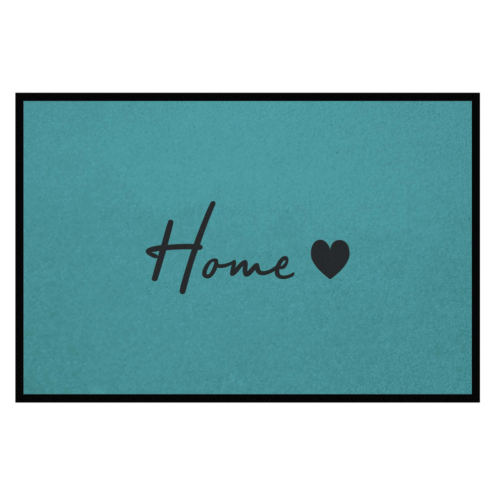 Fußmatte HOME STYLE - Design Home ♡ | Seegrün/Schwarz
