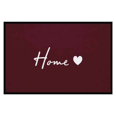 Fußmatte HOME STYLE - Design Home ♡ | Weinrot/Weiß