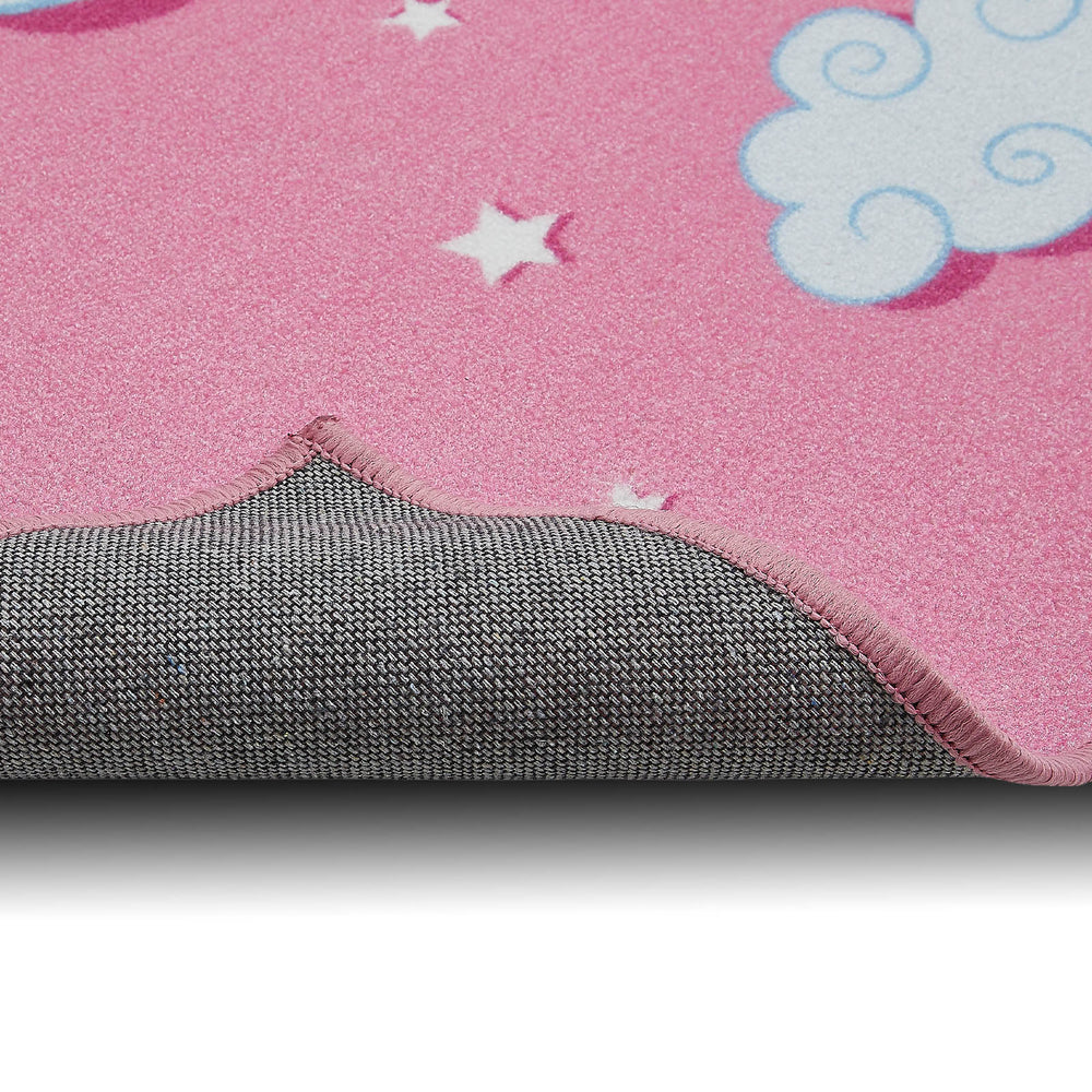 Kinderzimmer Teppich FLUFFY UNICORN - Rückseite
