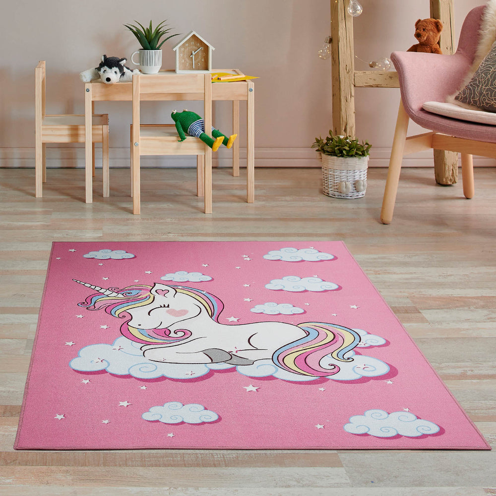 Kinderzimmer Teppich FLUFFY UNICORN