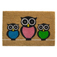 Kokosmatte NATURE TREND mit süßen Eulen